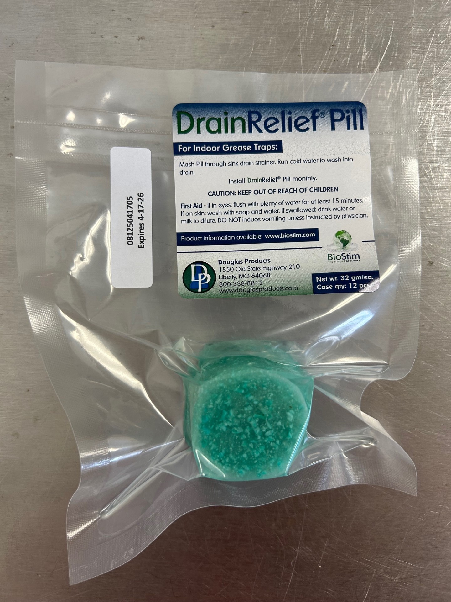Drain Relief Pill